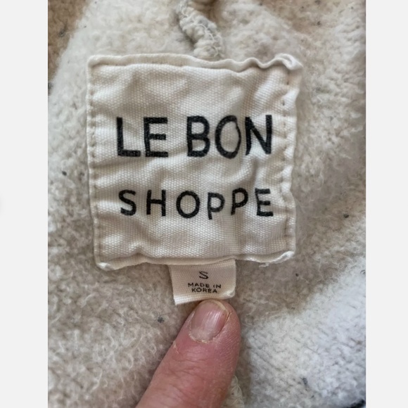 LE BON SHOPPE FRENCH TERRY BALLOON PANT - LIGHT GREY size SMALL - Picture 4 of 7